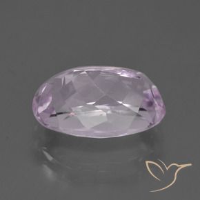 Kunzita Púrpura rosáceo muy claro natural de 7.01 ct, Ovalada, VVS-VS