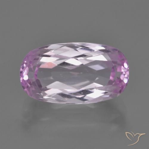 7.80ct Natural Púrpura lila muy claro Kunzita, Ovalada, VVS-VS