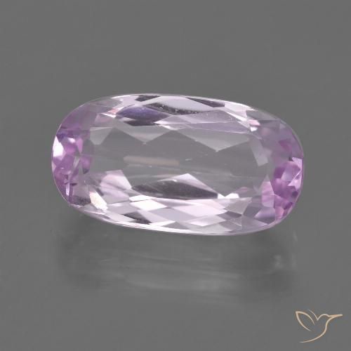 6.42ct Natural Púrpura rosado Kunzita, Ovalada, VS