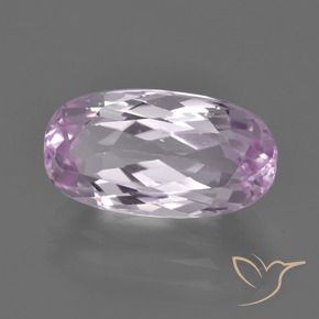 Kunzita Púrpura rosáceo claro natural de 6.95 ct, Ovalada, VS