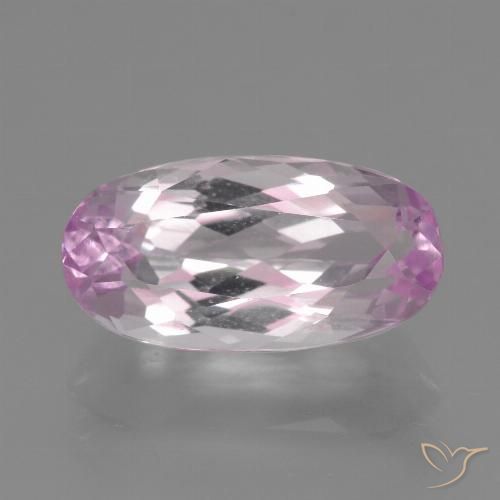 5.92ct Natural Púrpura muy claro Kunzita, Ovalada, VVS-VS