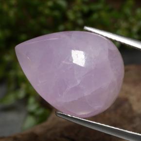 Kunzita rosa natural de 22,61 ct, en forma de pera, translúcido