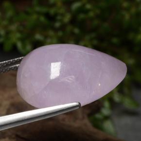 Kunzita rosa natural de 22,61 ct, en forma de pera, translúcido