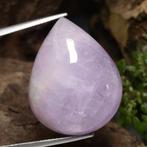 Kunzita rosa natural de 36,34 ct, en forma de pera, translúcido