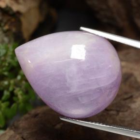 Kunzita rosa natural de 36,34 ct, en forma de pera, translúcido