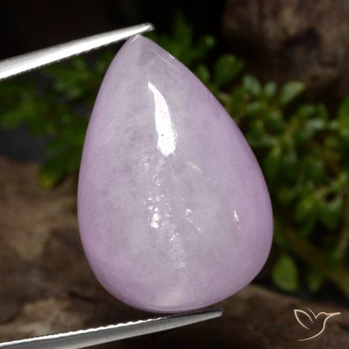 32.56ct Natural Púrpura claro Kunzita, En forma de pera, Translúcido