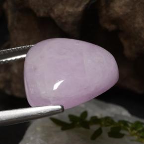 Kunzita rosado púrpura real natural de 17,67 ct, trillón, translúcido