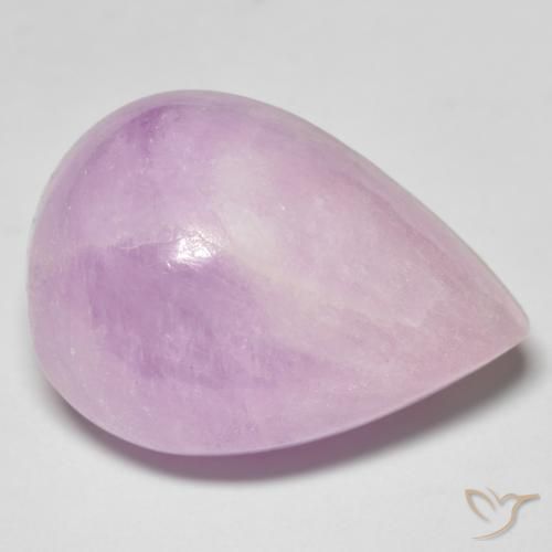 35.03ct Natural Rosado púrpura Kunzita, En forma de pera, Translúcido