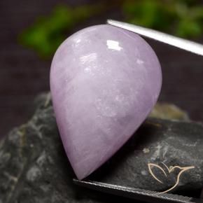 Kunzita violeta natural de 31,08 ct, en forma de pera, translúcido