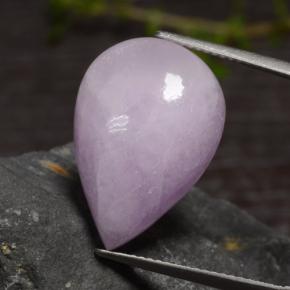 Kunzita violeta natural de 18,18 ct, en forma de pera, translúcido