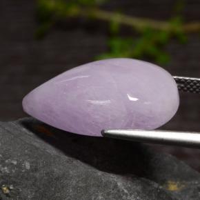 Kunzita violeta natural de 18,18 ct, en forma de pera, translúcido