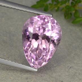 Kunzita rosa natural de 6,49 ct, en forma de pera, VVS-VS