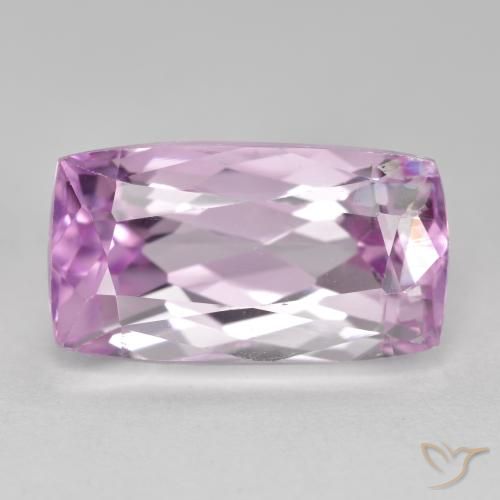 10.49ct Natural Púrpura muy claro Kunzita, Forma Cojín, VS