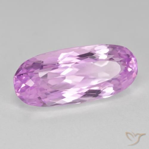 Kunzita Púrpura violeta rosáceo natural de 11.06 ct, Ovalada, VS