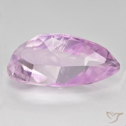 Kunzita Rosado muy claro natural de 12.04 ct, En forma de pera, VS