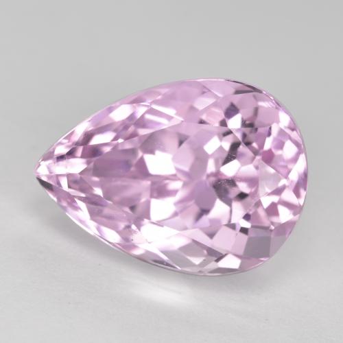 Kunzita Rosado medio natural de 11.76 ct, En forma de pera, VS