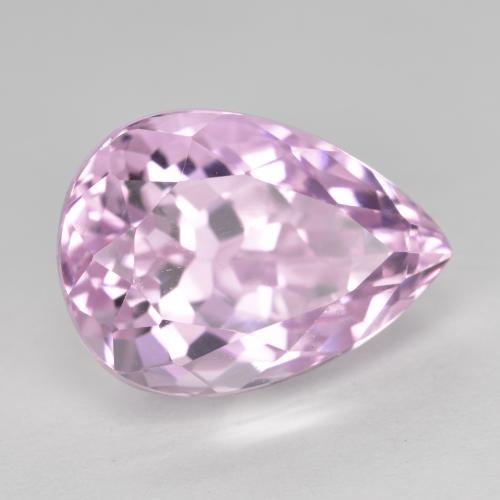 Kunzita Rosado medio natural de 11.76 ct, En forma de pera, VS