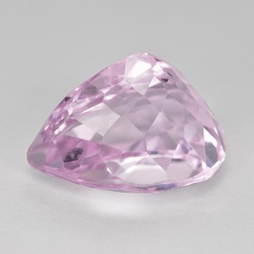Kunzita Rosado medio natural de 11.76 ct, En forma de pera, VS