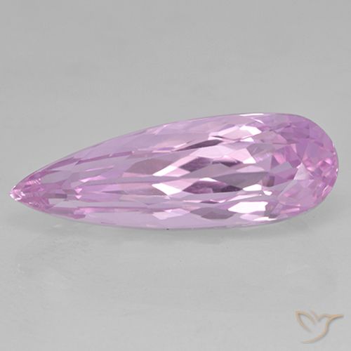 19.57ct Natural Púrpura-violeta rosáceo claro Kunzita, En forma de pera, VVS-VS