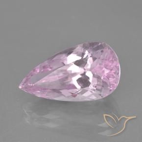 Kunzita Tono rosado cereza natural de 9.81 ct, En forma de pera, VS