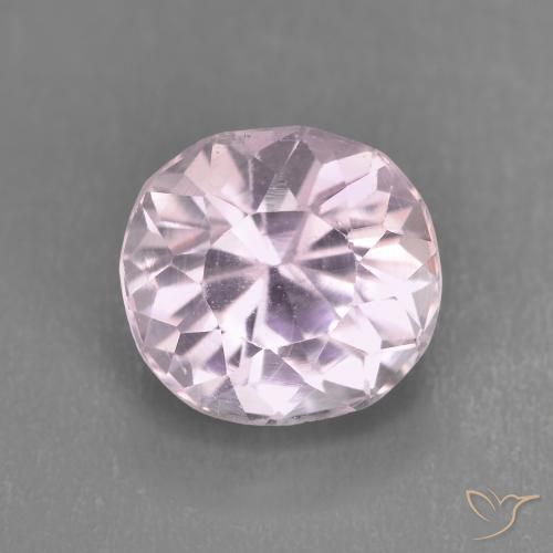 3.46ct Natural Rosado muy claro Kunzita, Ovalada, VS