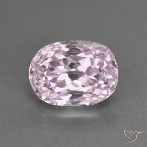 3.38ct Natural Rosado medio Kunzita, Ovalada, VS