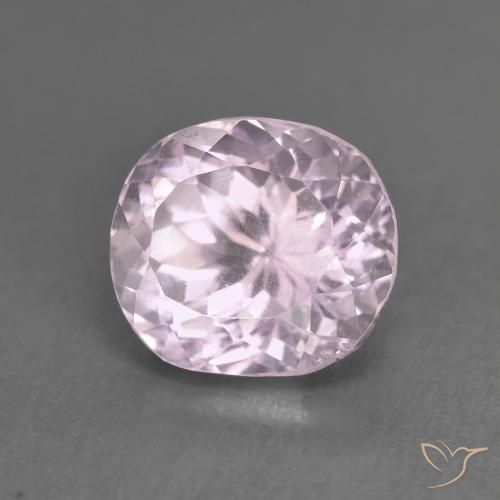 Kunzita Rosado muy claro natural de 3.30 ct, Forma Cojín, VS-SI