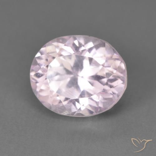 2.80ct Natural Rosado lavanda muy claro Kunzita, Ovalada, VS