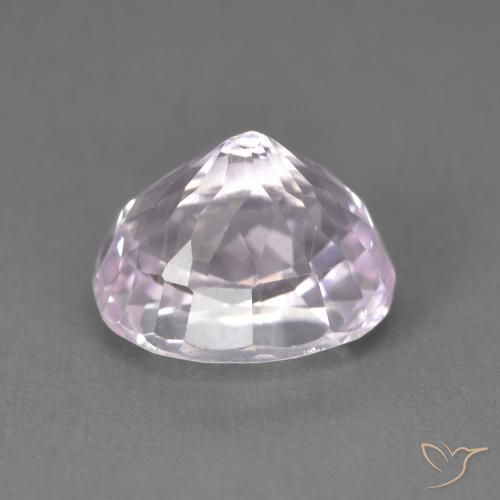 Kunzita Blanco rosado púrpura natural de 3.80 ct, Ovalada, Opaco