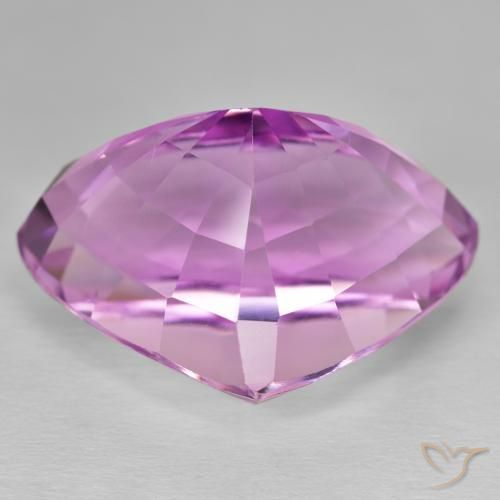 Kunzita Púrpura violeta rosáceo natural de 45.90 ct, En forma de pera, VVS-VS