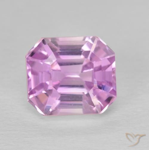 Kunzita Púrpura claro natural de 4.18 ct, Corte Octágono / Esmeralda, VVS