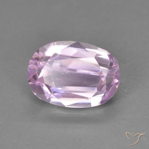 3.60ct Natural Rosado púrpura claro Kunzita, Ovalada, VVS
