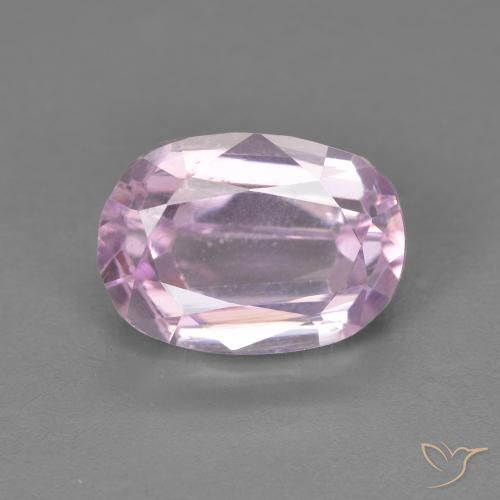 Kunzita Rosado púrpura claro natural de 3.60 ct, Ovalada, VVS