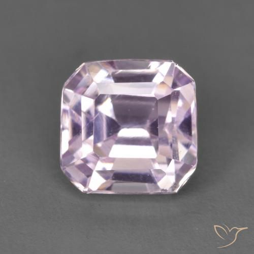 1.83ct Natural Lila claro Kunzita, corte esmeralda, VVS