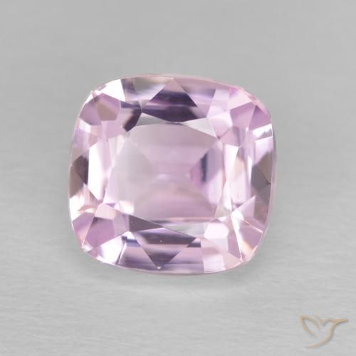 Kunzita Lila claro natural de 3.39 ct, Forma Cojín, VVS-VS