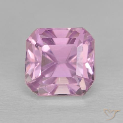 3.30ct Natural Púrpura claro Kunzita, corte esmeralda, VVS-VS
