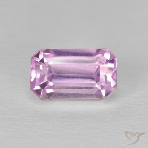 2.81ct Natural Púrpura rosado Kunzita, corte esmeralda, VVS