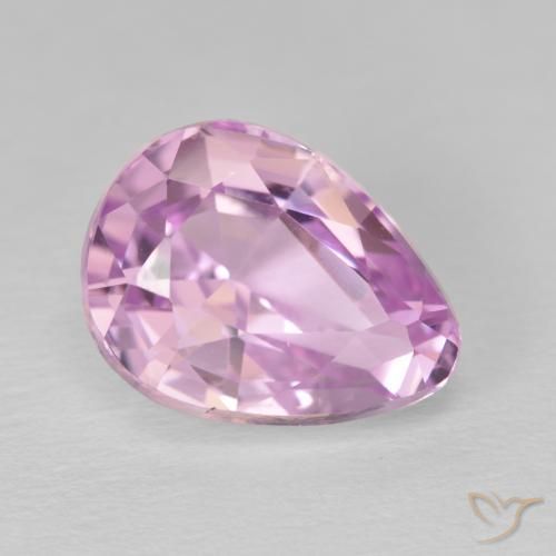 Kunzita Lila natural de 7.36 ct, En forma de pera, VVS