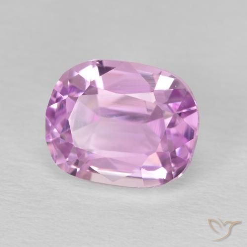 Kunzita Púrpura violeta rosáceo natural de 3.74 ct, Forma Cojín, VVS