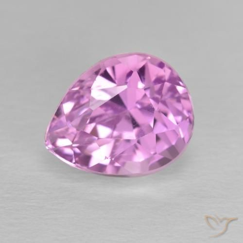 4.52ct Natural Púrpura violeta rosáceo Kunzita, En forma de pera, VS