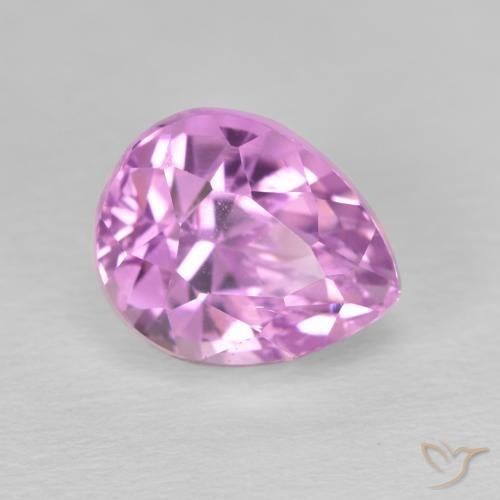Kunzita Púrpura violeta rosáceo natural de 4.52 ct, En forma de pera, VS
