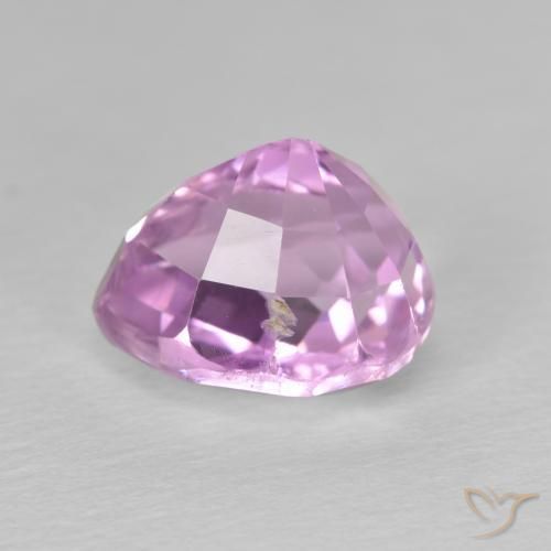 Kunzita Púrpura violeta rosáceo natural de 4.52 ct, En forma de pera, VS