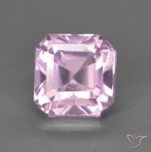 2.66ct Natural Púrpura-violeta rosáceo claro Kunzita, corte esmeralda, VVS-VS