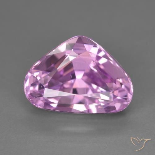 9.68ct Natural Púrpura medio Kunzita, En forma de pera, VVS-VS