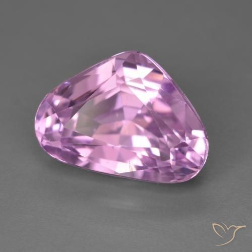 Kunzita Púrpura medio natural de 9.68 ct, En forma de pera, VVS-VS
