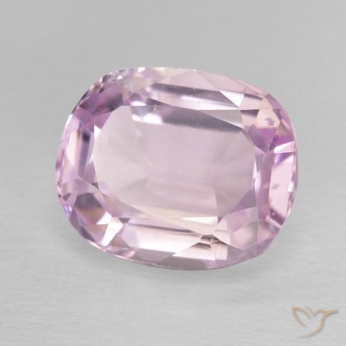 Kunzita Lila claro natural de 6.96 ct, Forma Cojín, VVS-VS