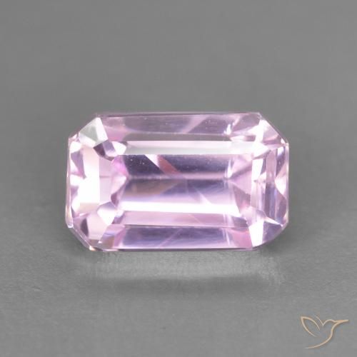1.71ct Natural Púrpura claro Kunzita, corte esmeralda, VVS