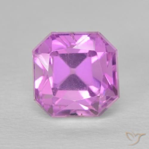3.51ct Natural Púrpura violeta rosáceo Kunzita, corte esmeralda, VS