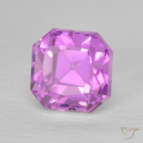 Kunzita Púrpura violeta rosáceo natural de 3.51 ct, Corte Octágono / Esmeralda, VS