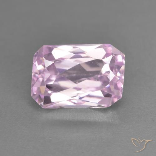 3.00ct Natural Púrpura violeta rosáceo Kunzita, corte esmeralda, VVS